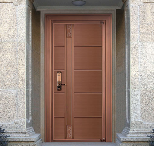 高檔單開(kāi)銅門(mén)