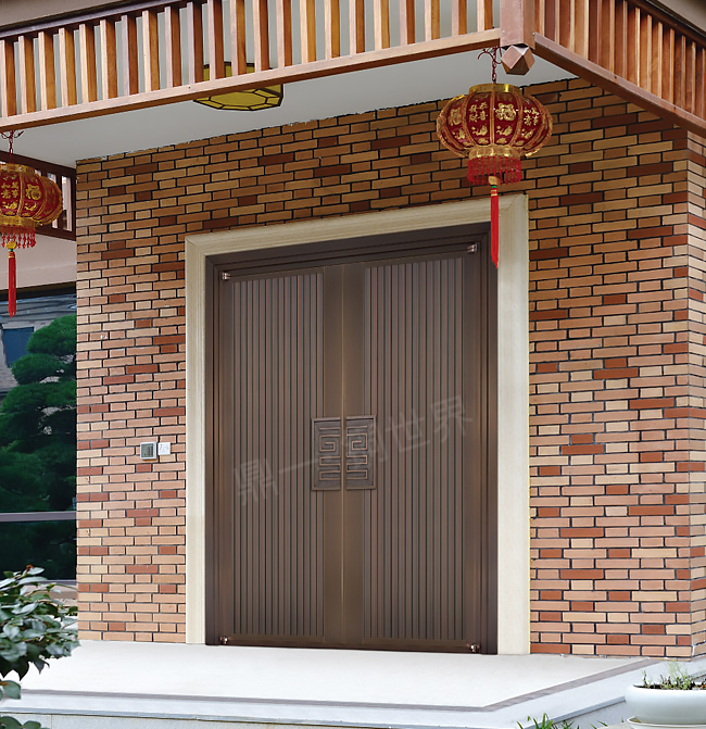 別墅新中式銅門(mén)