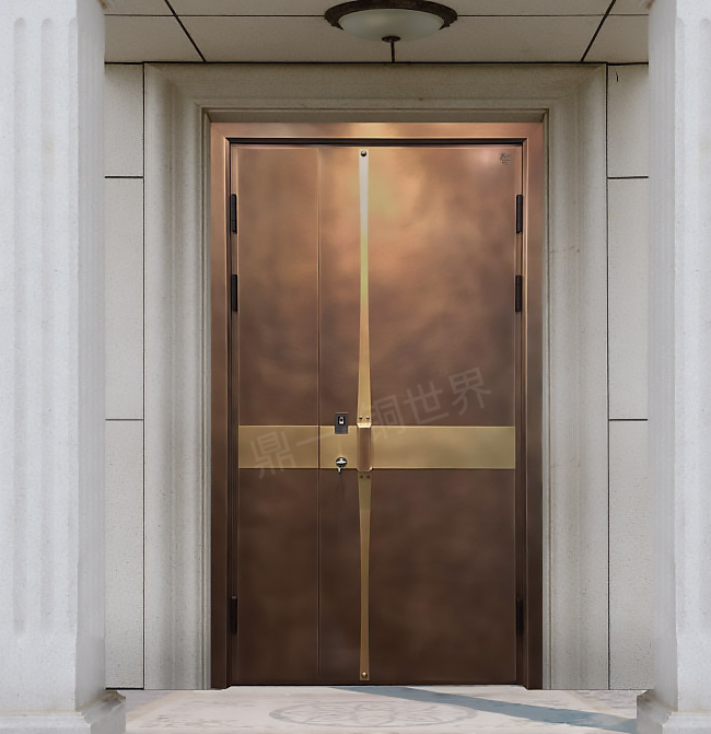 新中式風(fēng)格別墅銅門(mén)